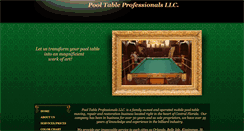 Desktop Screenshot of pooltableprofessionalsllc.com